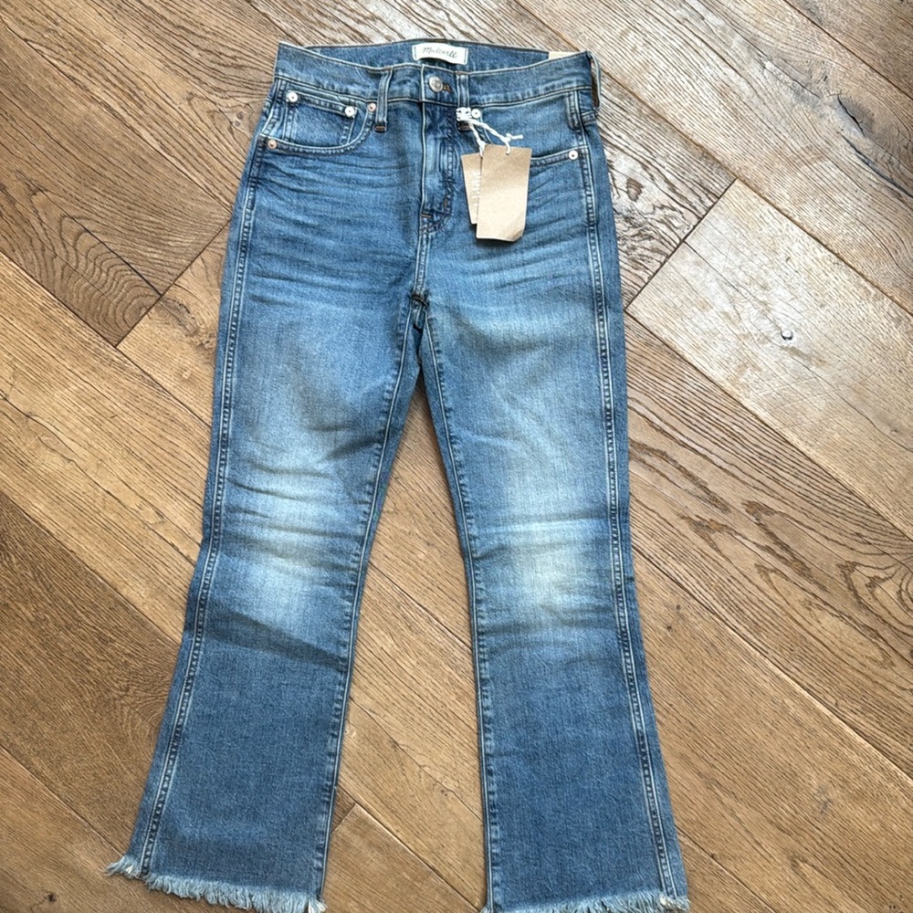 Madewell Blue Flare Wide Leg Jeans